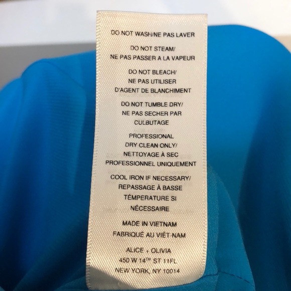 Alice + Olivia teal blue mini dress - Picture 5 of 6